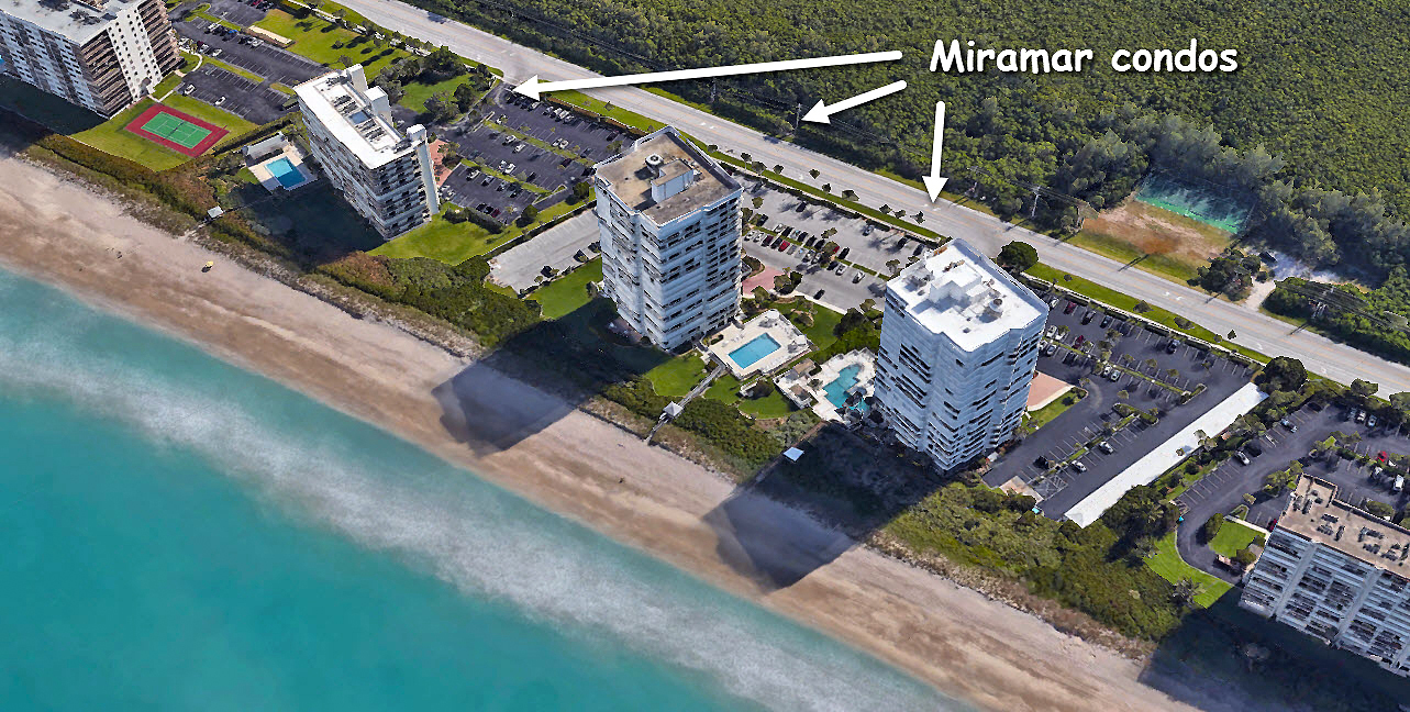 The Miramar condos of Hutchinson Island in Jensen Beach Florida