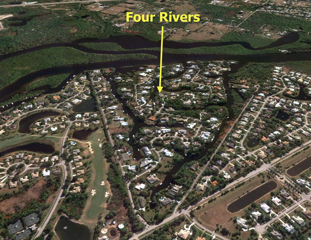 Aerial Four Rivers in Palm City Florida