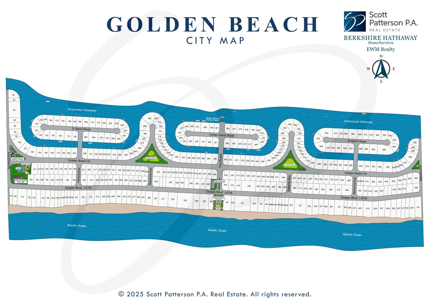 Golden Beach city map