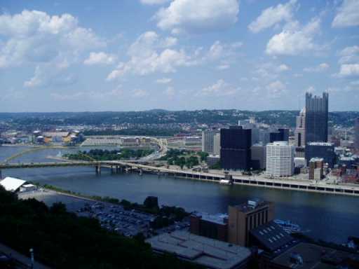 Enjoy the Pittsburgh skyline from your balcony everyday!