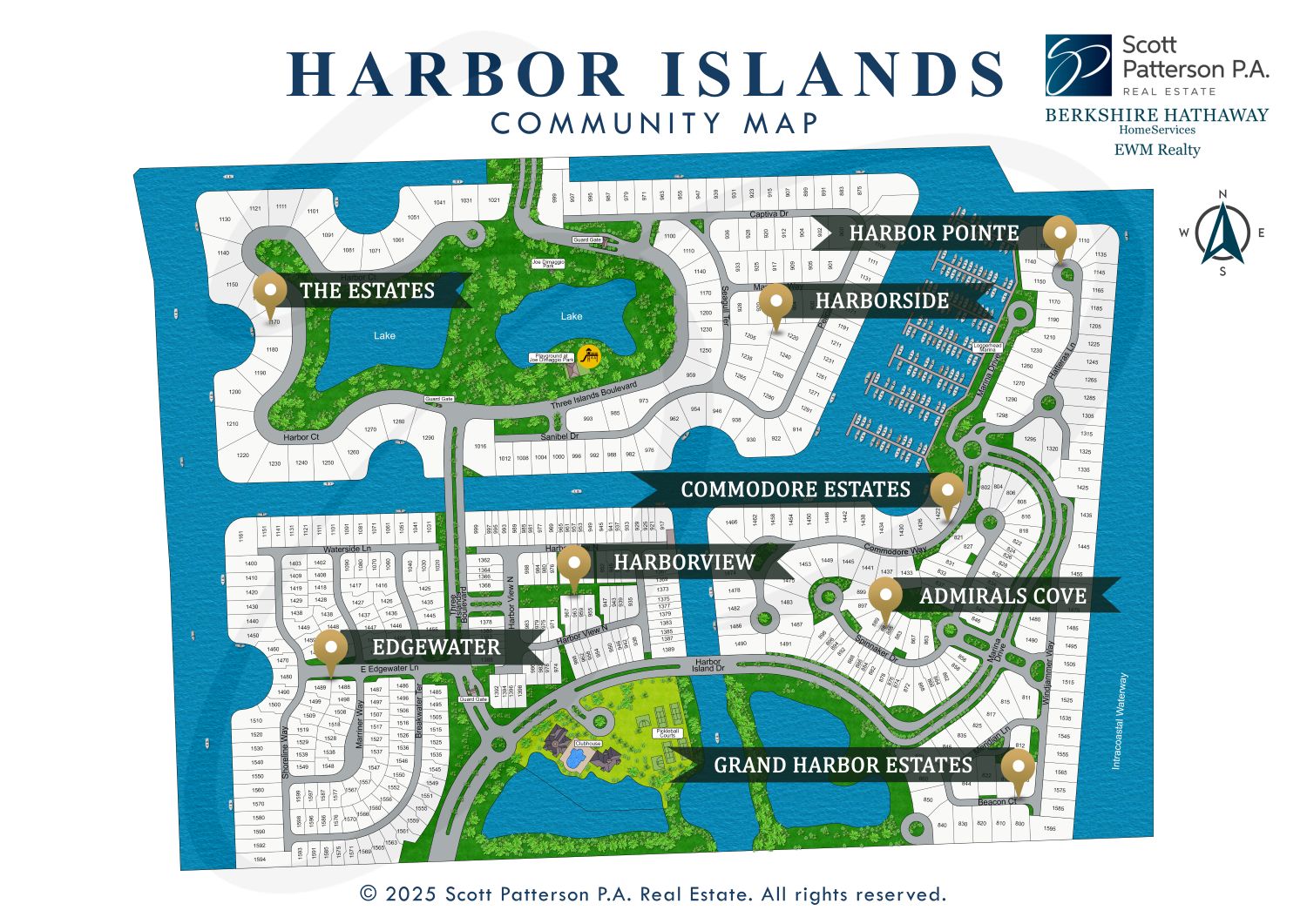 Harbor Islands map