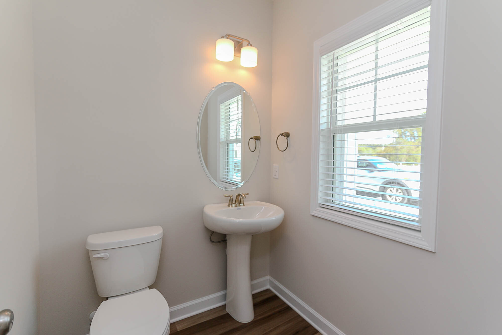 Half bathroom on the first floor