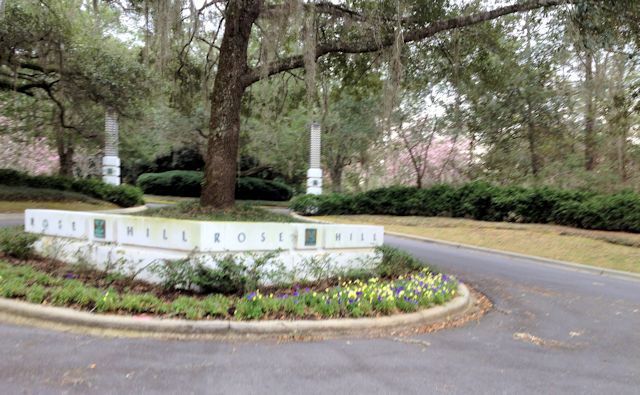 Rosehill Plantation Tallahassee Florida Neighborhood Entrance Sign