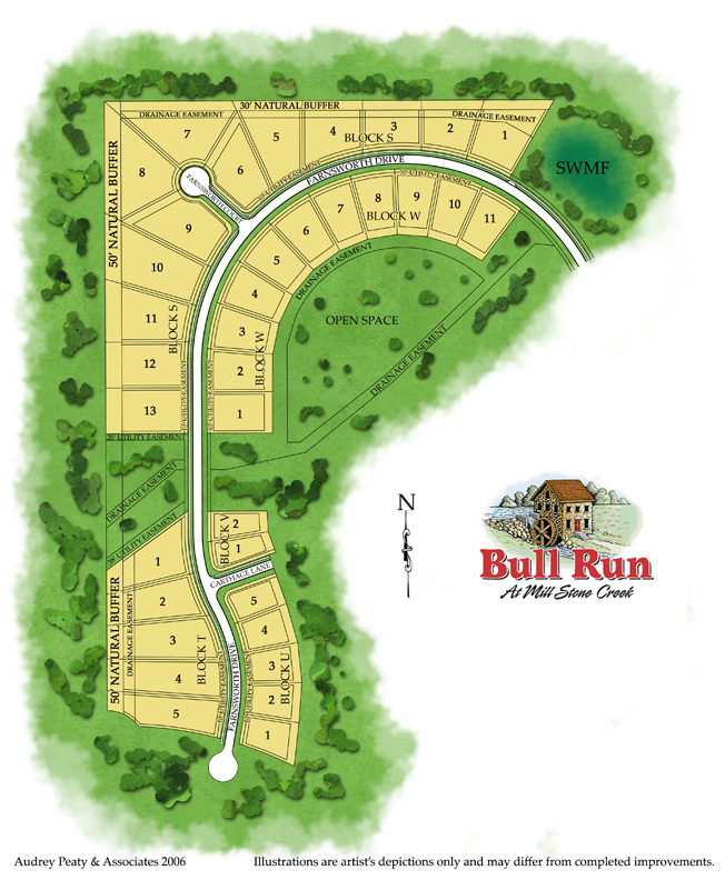 Stone Mill at Bull Run Plot Map