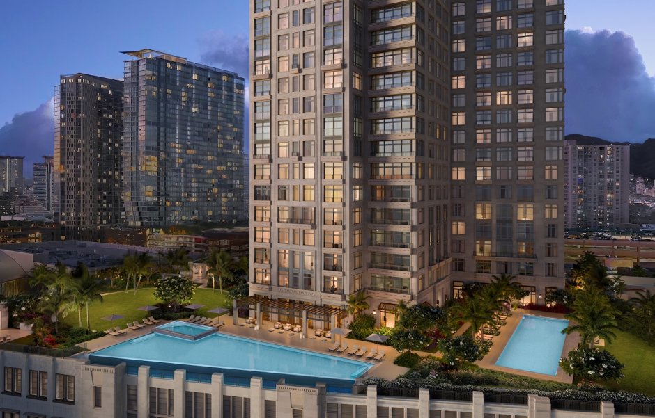 Rendering of amenity deck