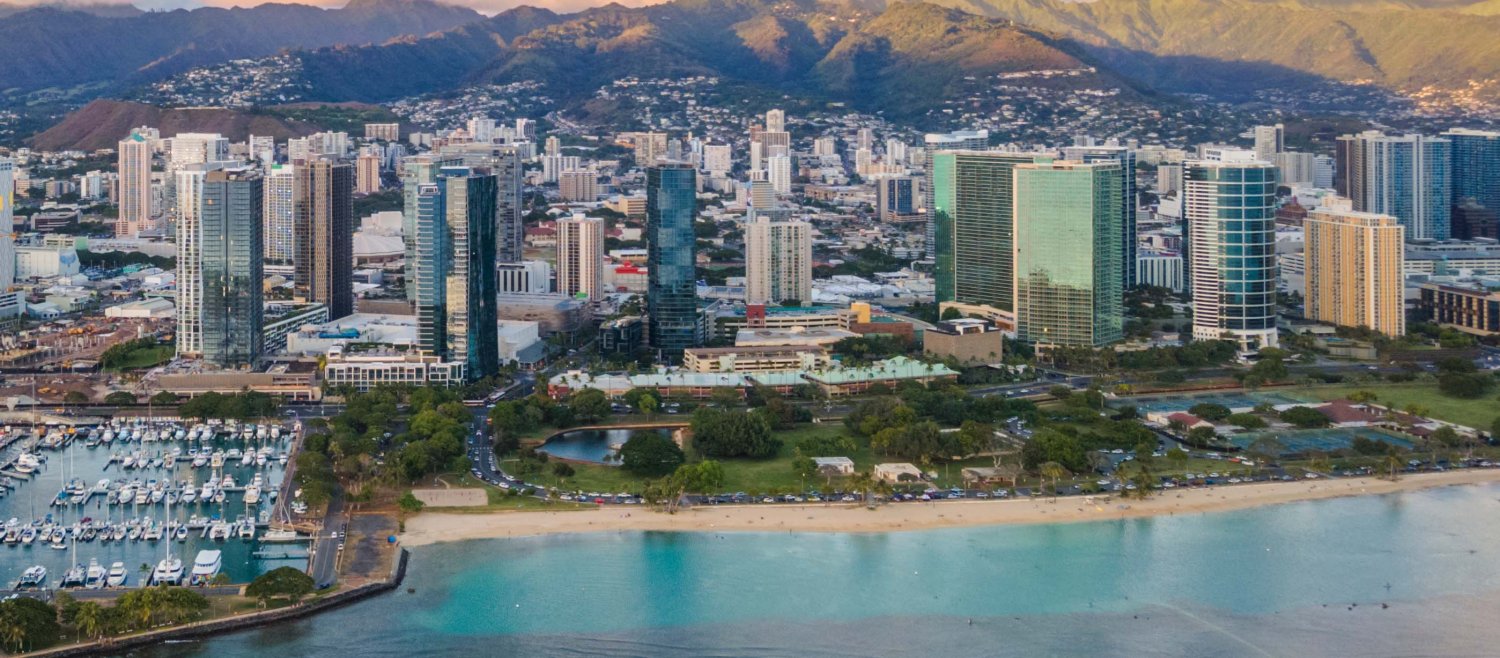 Aerial photo of location