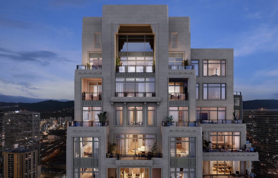 Rendering of penthouse units at Ilima