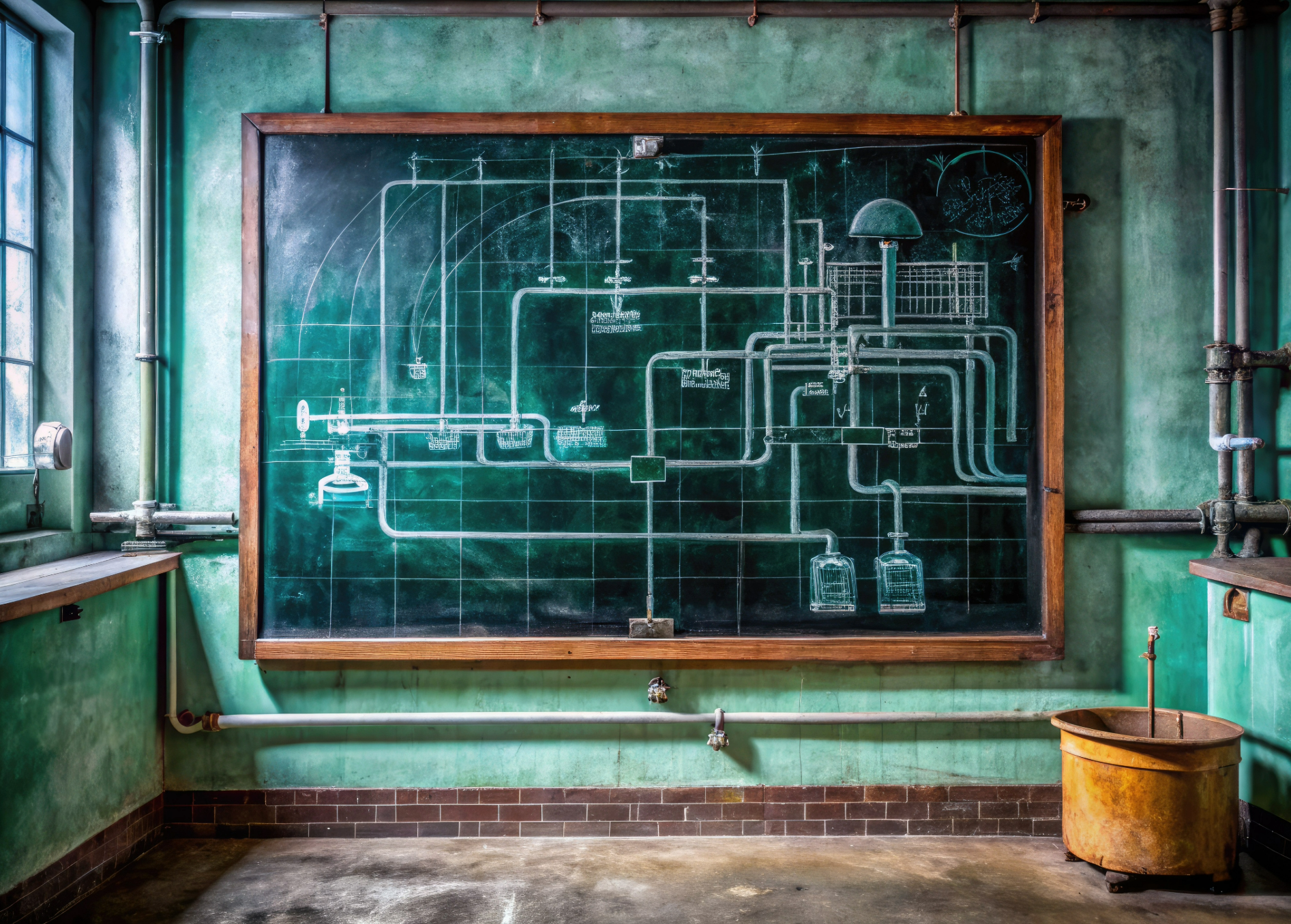 models of homes with magnifying glass