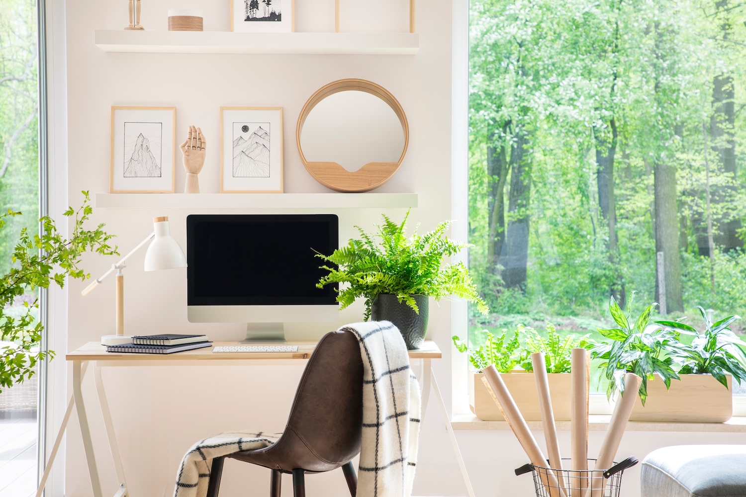 Dedicated home office for remote work