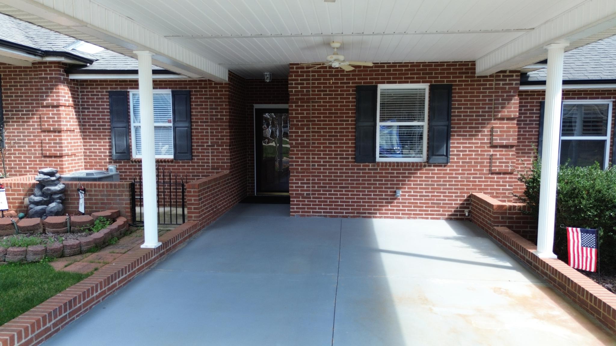 Carport and Front Door