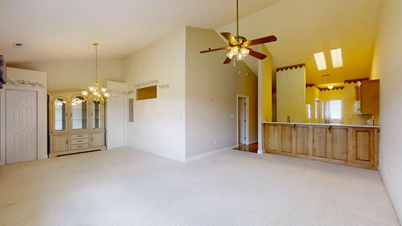 Living Room, Kitchen, Dining
