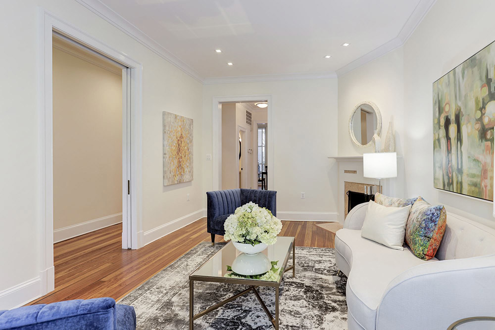 Living Room with Fireplace