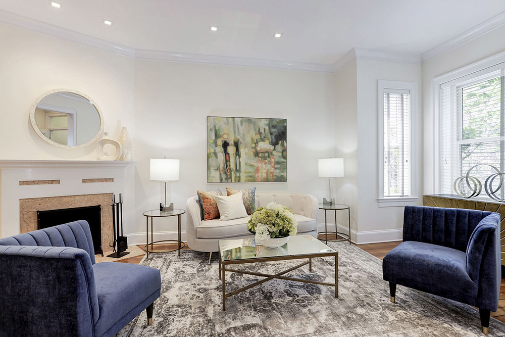Living Room with Fireplace
