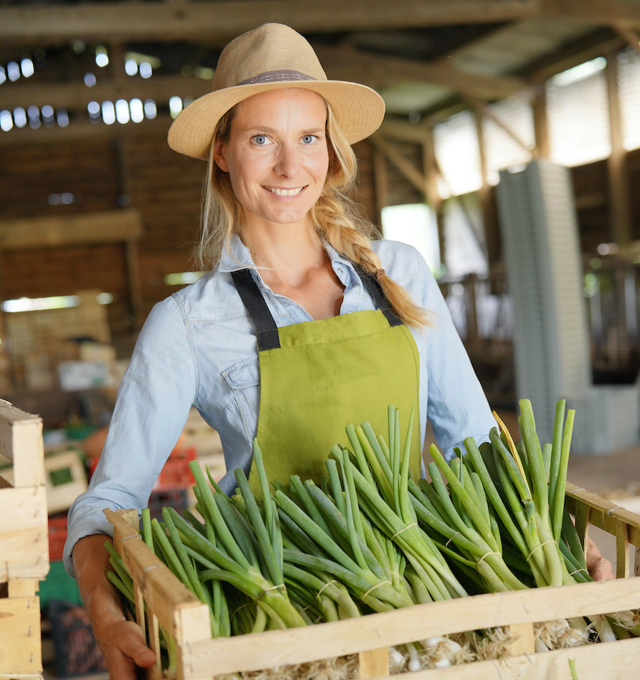 Farmer in the fields at Trax Farms Market