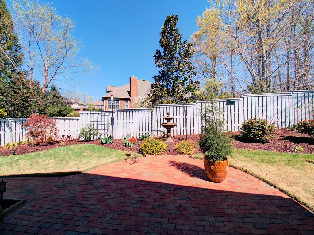 Brick Patio _ Fenced Backyard