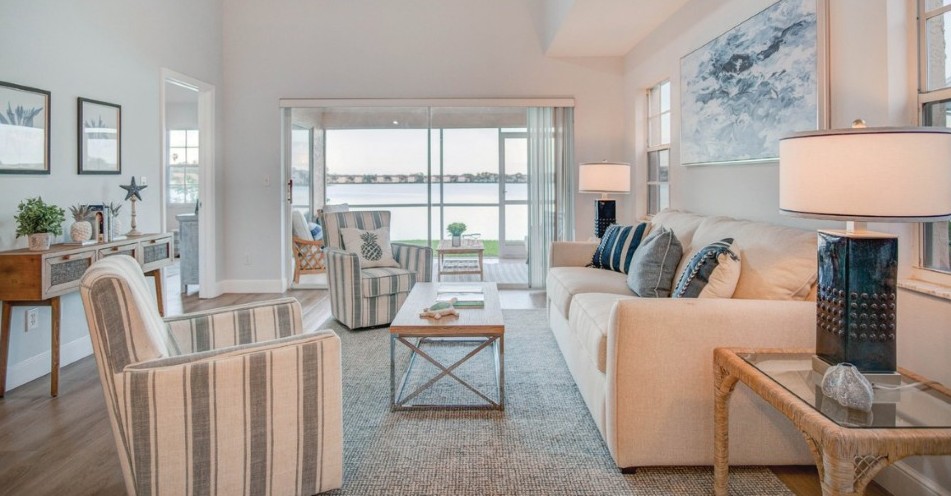 staged room in home