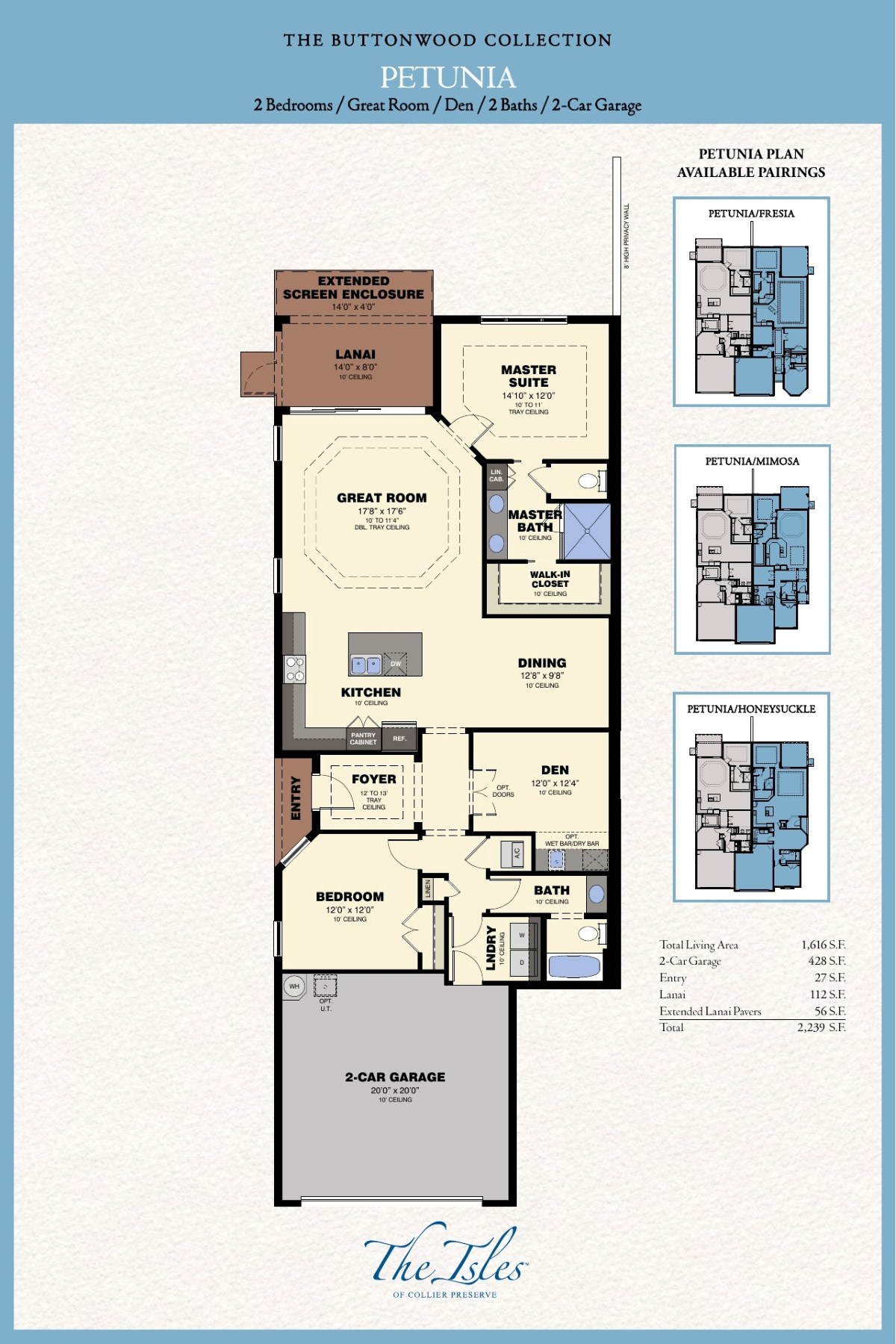 Petunia villa floor plan