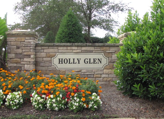 Holly Glen Neighborhood Sign Holly Springs NC