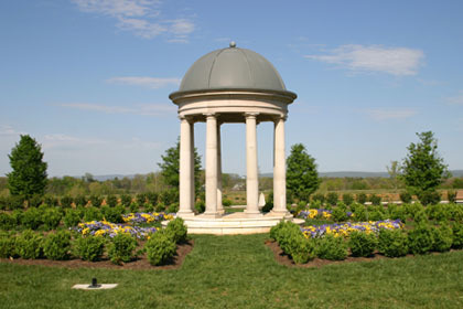 One of several unique monuments in Huntfield