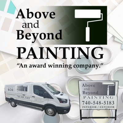 Above & Beyond Painting company logo and service van