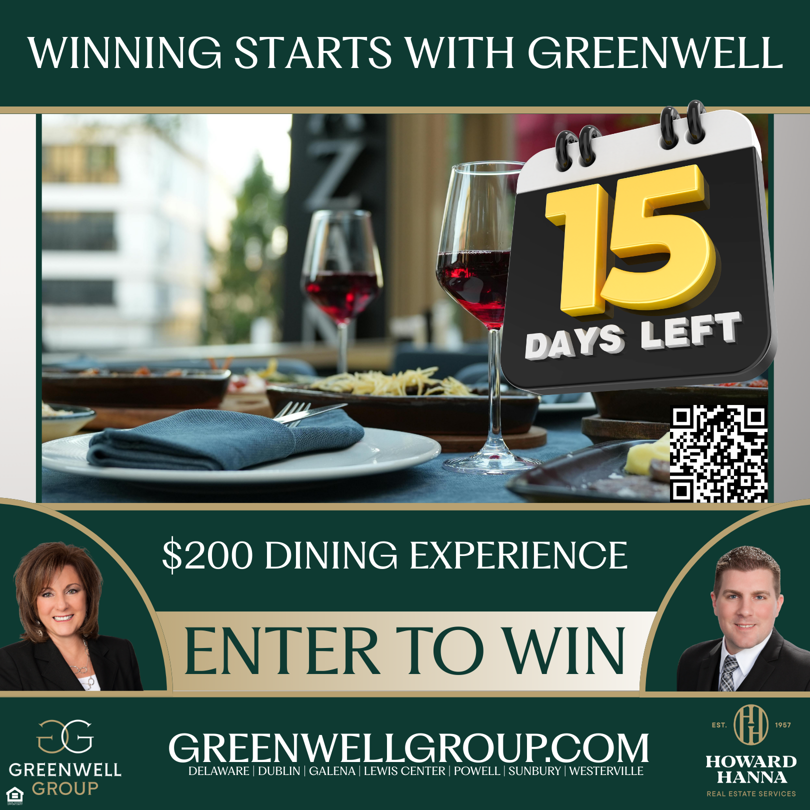 Greenwell Group Giveaway - $200 Dining Experience