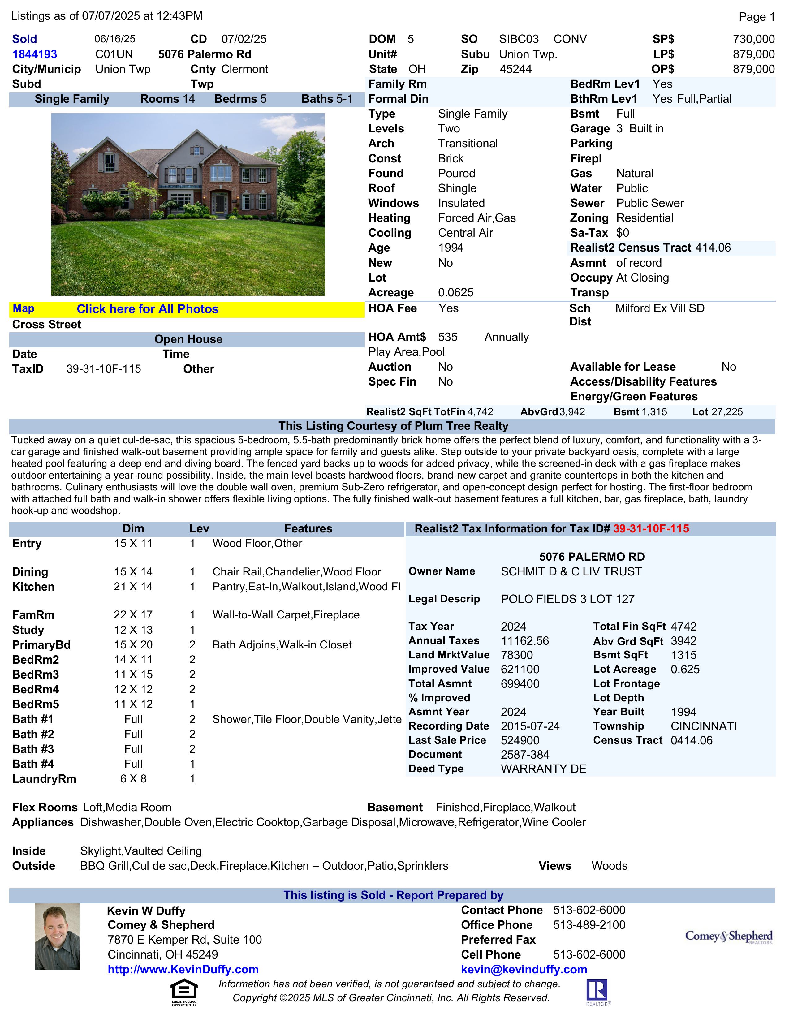 MLS 5076 Palermo Rd