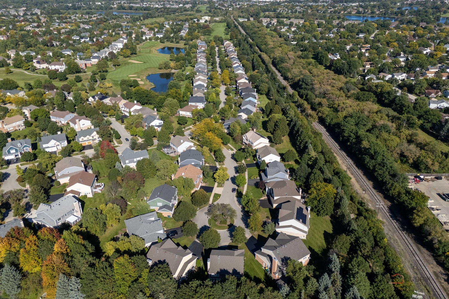 Aerial view of Gregg's Landing
