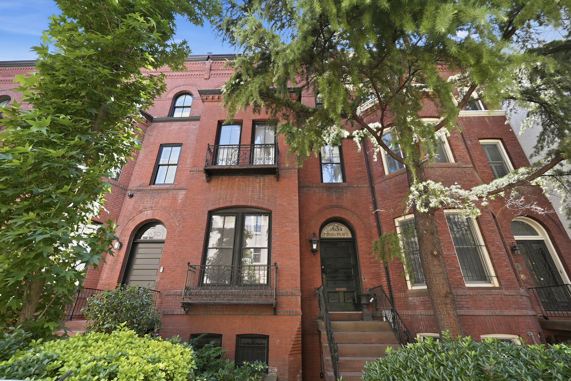Exterior photo of 1632 Riggs Place NW, Washington DC in Dupont Circle