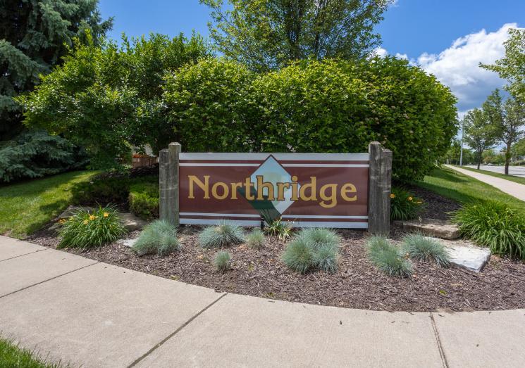 Northridge condos entrance in Brighton