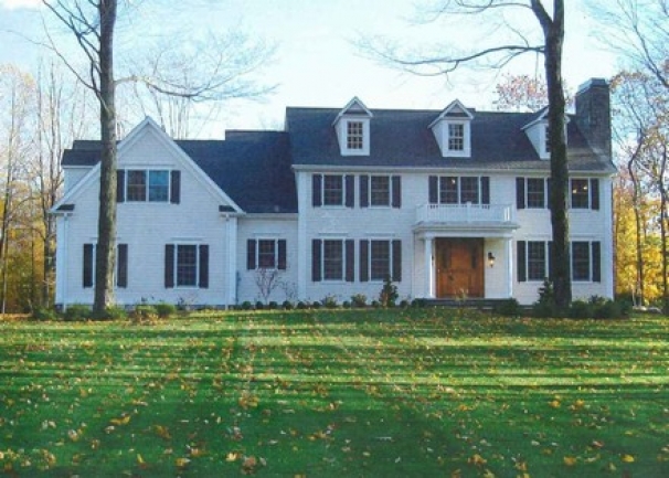 front with black shutters