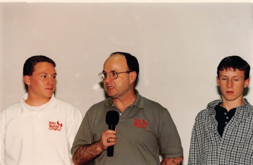 Mike Watkins with Pat and Chris