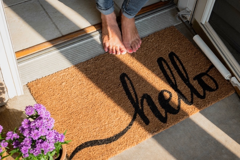 welcome door mat