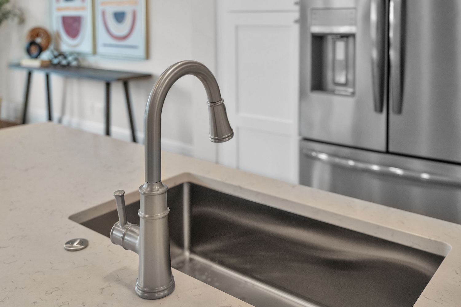 Kitchen sink close-up