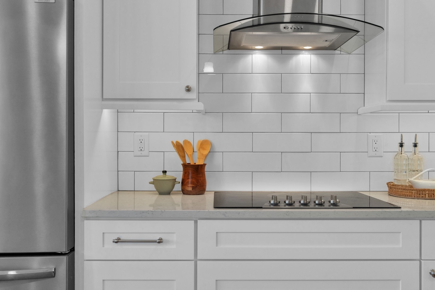 Cooktop and hood view