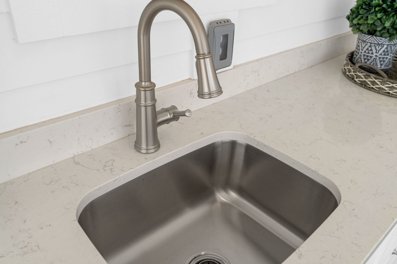 Sink and faucet close-up