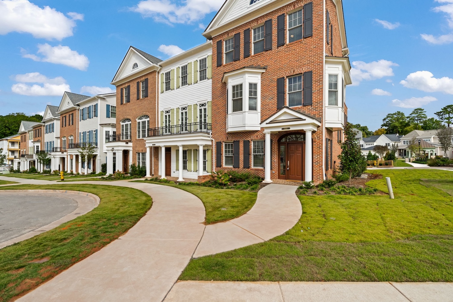 Front entrance and sidewalk