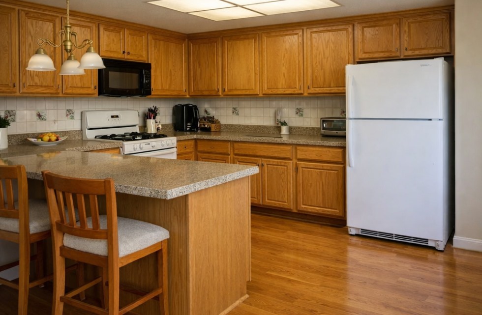 kitchen before renovations
