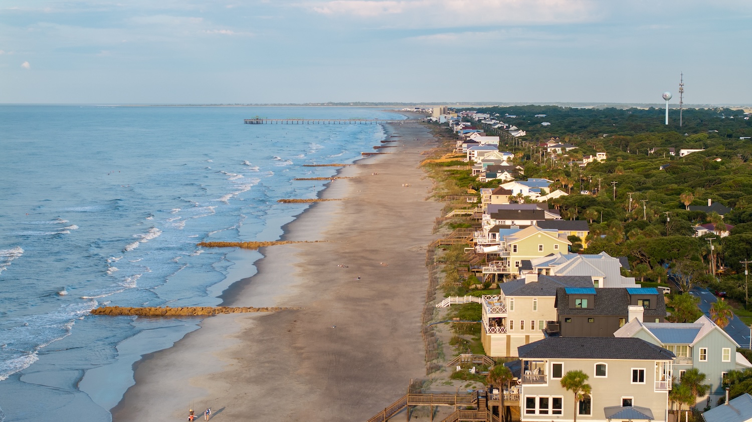 Oceanfront luxury home on a Charleston barrier island