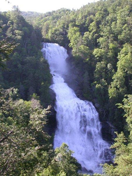 Whitewater-Falls Highest Waterfall East of the Rockies. Drops 411 ft. in NC and 400 ft. in SC.