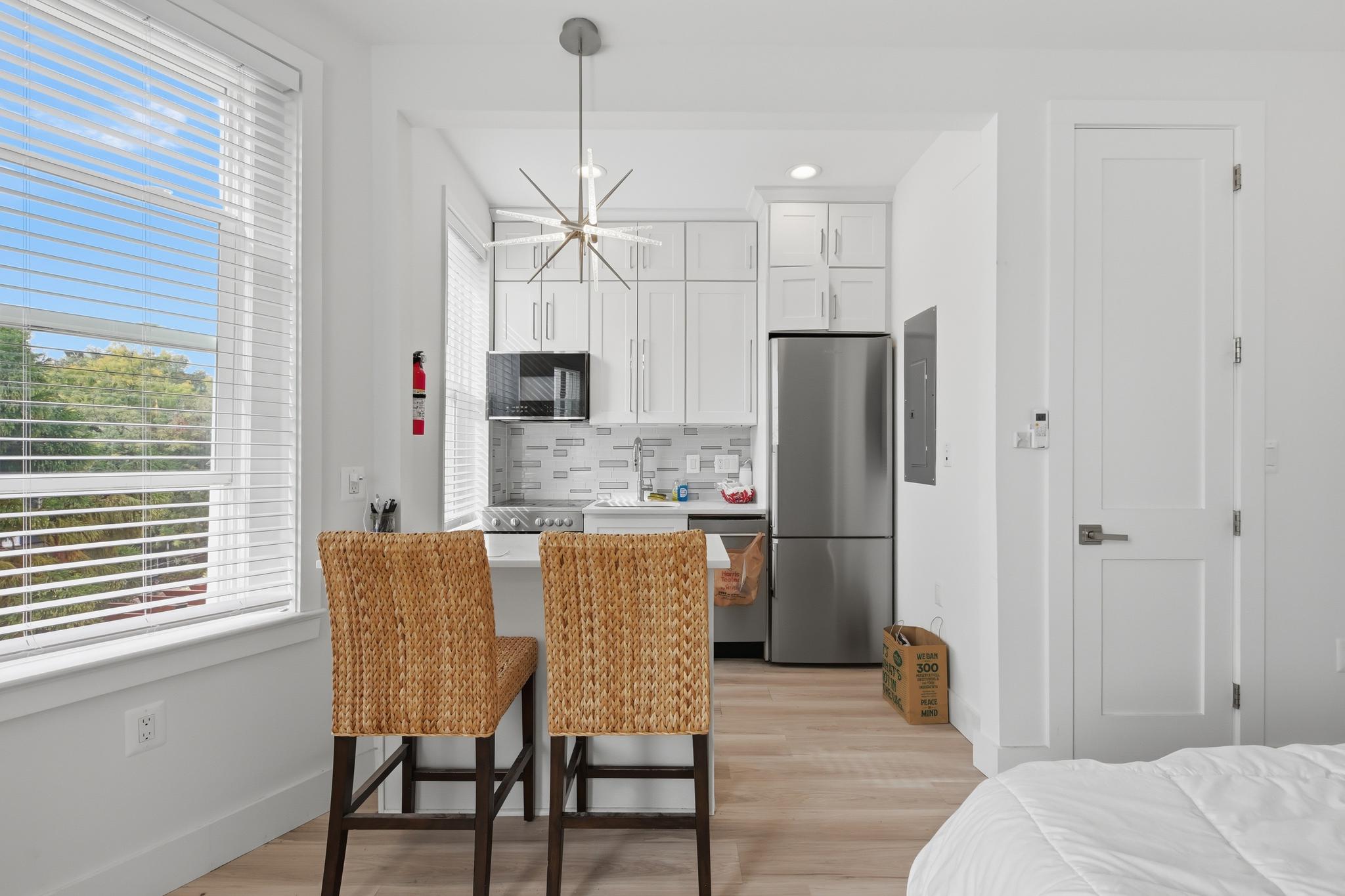 Unit 302 Studio to Kitchen View