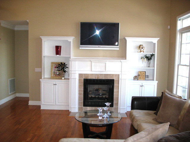 living room after staging