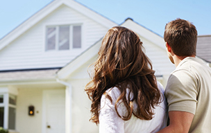 couple looking at home