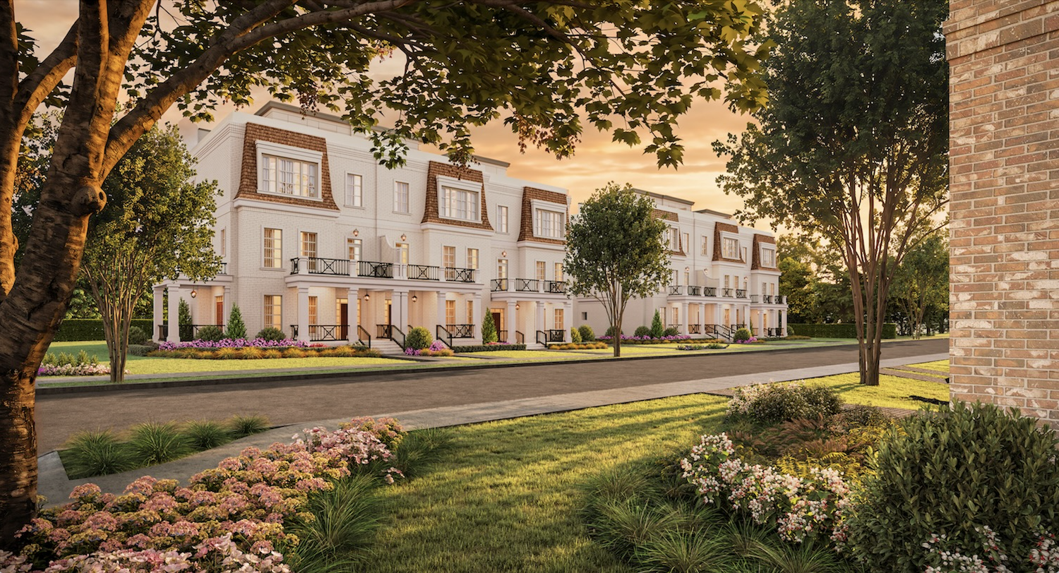 Conceptual rendering of the Dogwood residences at Oberlin Preserve