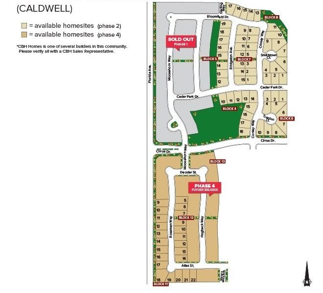 Cedar Crossing Plat Map