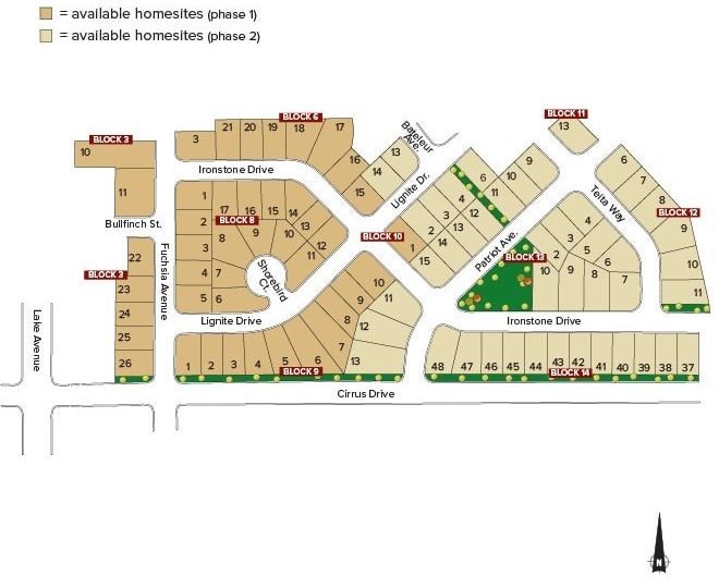 Peregrine Estates Plat Map