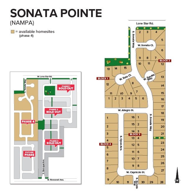 Sonata Pointe Plat Map