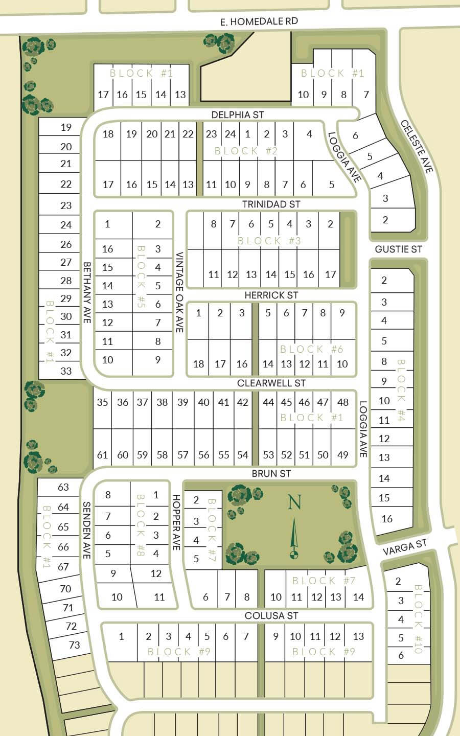 Windsor Creek Plat Map