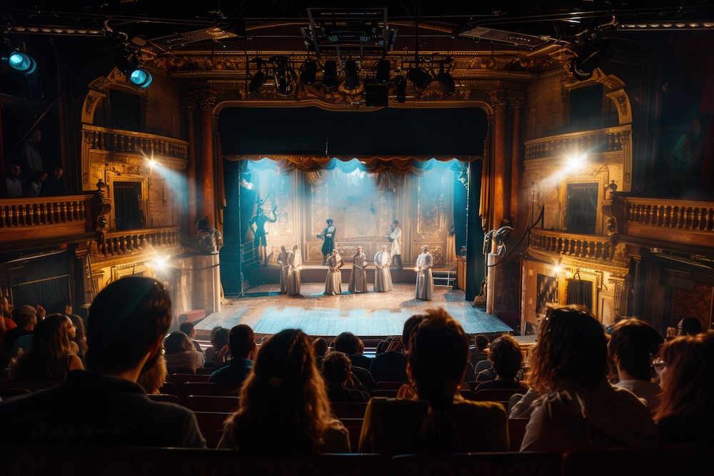 people viewing a community play