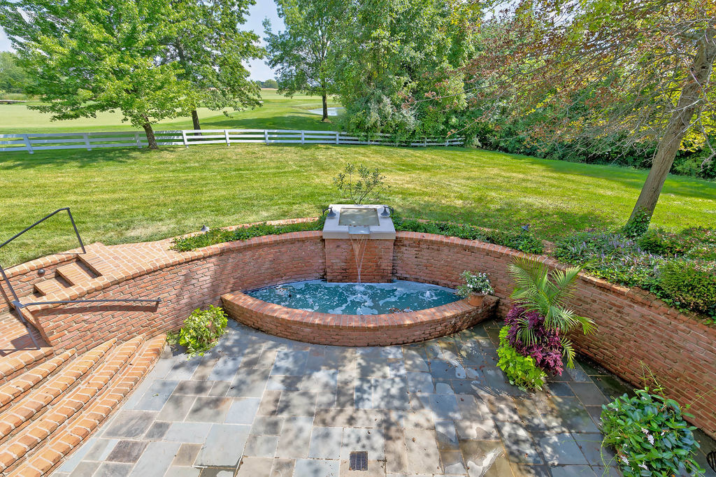 Exterior Back Fountain