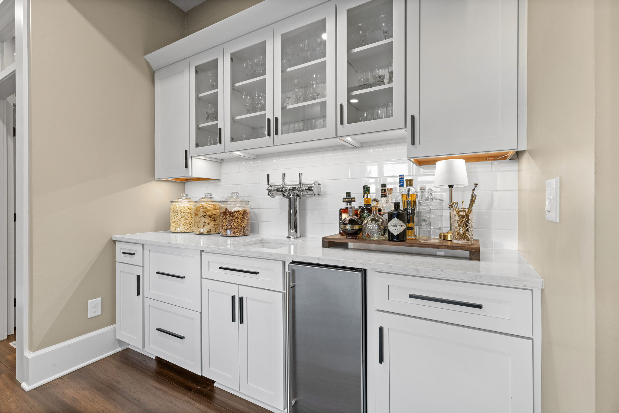 Kitchen Buffet with Beer Taps